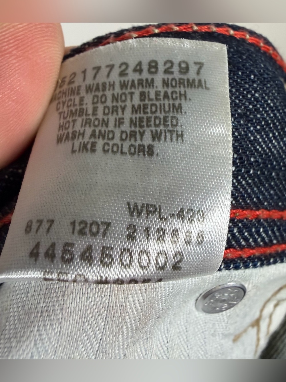 Levi’s SilverTab Loose Jeans Baggy Size 38x30 Wide Leg Skater Dark Wash Y2K - Picture 8 of 8